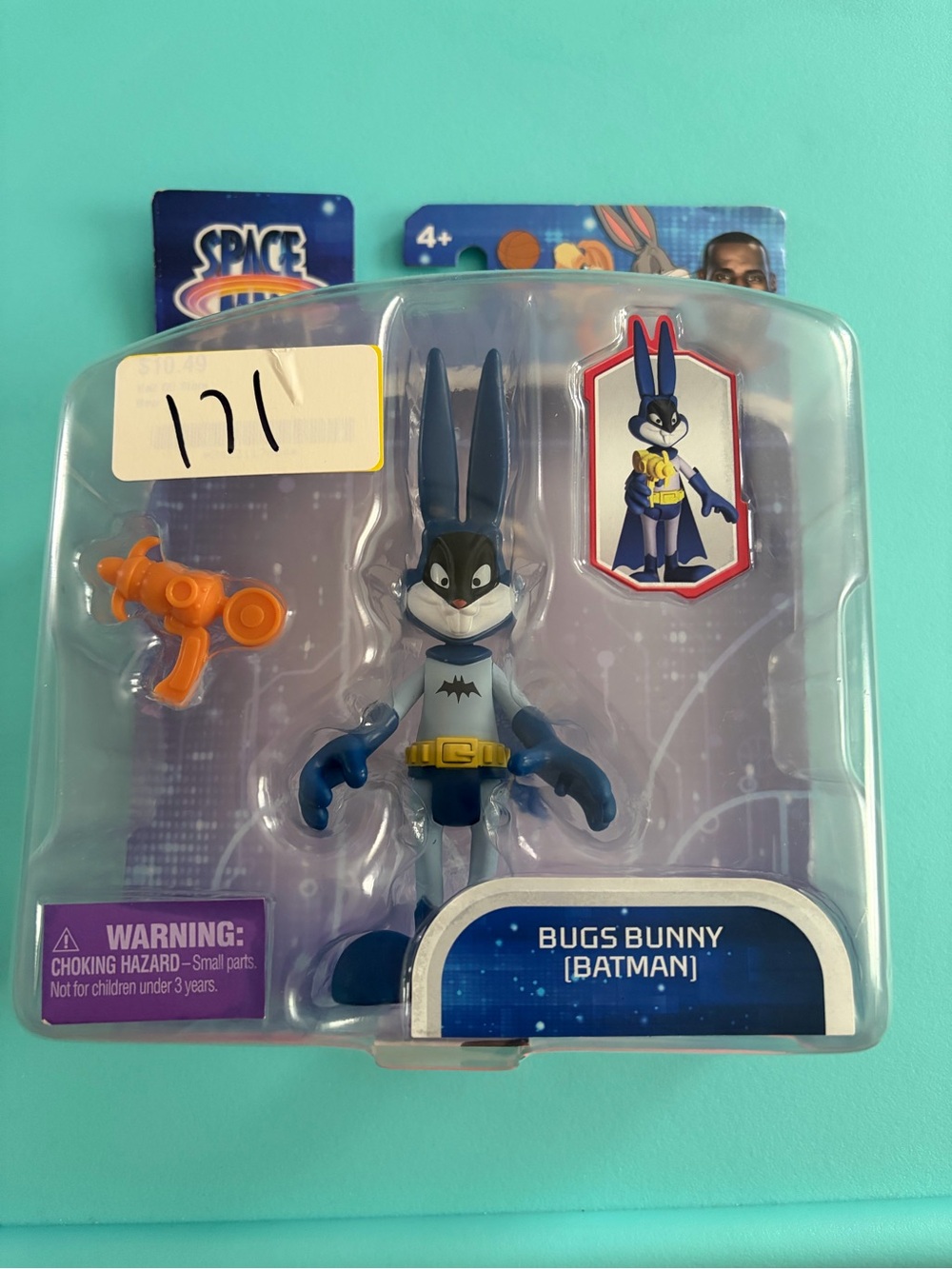 Warner Bros. Bugs Bunny Batman Figure - Blue, Gray, Yellow, Orange
